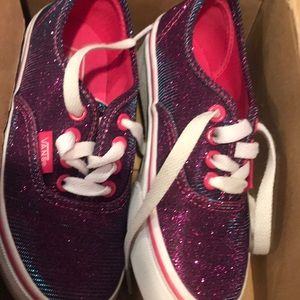 Girls shimmer vans